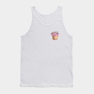 Beautiful Peonies In A Basket Tank Top